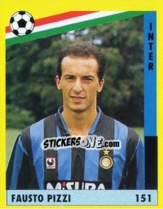 Sticker Fausto Pizzi - Il Grande Calcio 1991 n. 151 - Vallardi