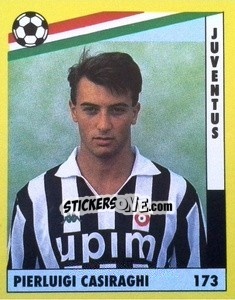 Sticker Pierluigi Casiraghi - Il Grande Calcio 1991 n. 173 - Vallardi