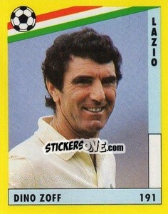 Sticker Dino Zoff - Il Grande Calcio 1991 n. 191 - Vallardi