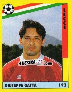 Sticker Giuseppe Gatta - Il Grande Calcio 1991 n. 193 - Vallardi