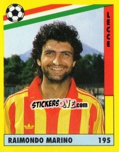 Sticker Raimondo Marino - Il Grande Calcio 1991 n. 195 - Vallardi