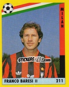 Sticker Franco Baresi - Il Grande Calcio 1991 n. 211 - Vallardi