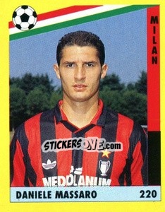 Sticker Daniele Massaro - Il Grande Calcio 1991 n. 220 - Vallardi