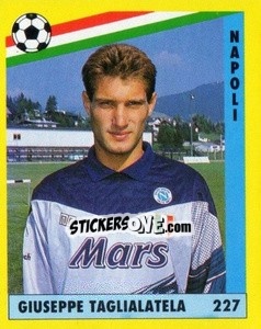Sticker Giuseppe Taglialatela - Il Grande Calcio 1991 n. 227 - Vallardi