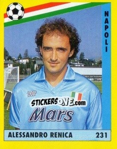 Sticker Alessandro Renica - Il Grande Calcio 1991 n. 231 - Vallardi