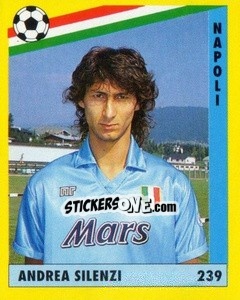 Sticker Andrea Silenzi - Il Grande Calcio 1991 n. 239 - Vallardi