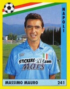 Sticker Massimo Mauro - Il Grande Calcio 1991 n. 241 - Vallardi