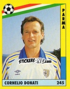 Sticker Cornelio Donati - Il Grande Calcio 1991 n. 245 - Vallardi