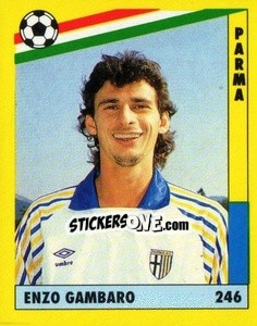 Sticker Enzo Gambaro - Il Grande Calcio 1991 n. 246 - Vallardi