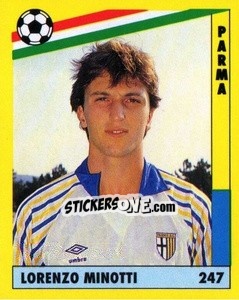 Sticker Lorenzo Minotti - Il Grande Calcio 1991 n. 247 - Vallardi