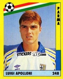 Sticker Luigi Apolloni - Il Grande Calcio 1991 n. 248 - Vallardi