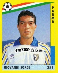 Sticker Giovanni Sorce - Il Grande Calcio 1991 n. 251 - Vallardi