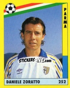 Sticker Daniele Zoratto - Il Grande Calcio 1991 n. 252 - Vallardi