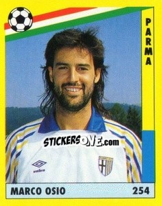 Sticker Marco Osio - Il Grande Calcio 1991 n. 254 - Vallardi