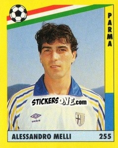 Sticker Alessandro Melli - Il Grande Calcio 1991 n. 255 - Vallardi