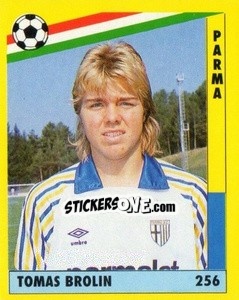 Sticker Tomas Brolin - Il Grande Calcio 1991 n. 256 - Vallardi