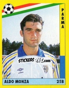 Sticker Aldo Monza - Il Grande Calcio 1991 n. 258 - Vallardi