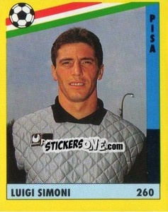 Sticker Luigi Simoni - Il Grande Calcio 1991 n. 260 - Vallardi