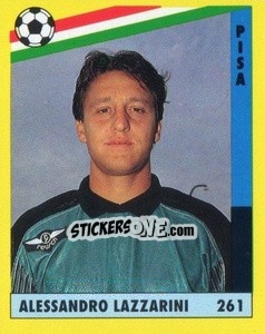 Sticker Alessandro Lazzarini - Il Grande Calcio 1991 n. 261 - Vallardi