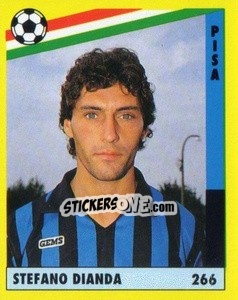 Sticker Stefano Dianda - Il Grande Calcio 1991 n. 266 - Vallardi
