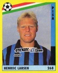Sticker Henrik Larsen - Il Grande Calcio 1991 n. 268 - Vallardi