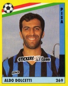 Sticker Aldo Dolcetti - Il Grande Calcio 1991 n. 269 - Vallardi