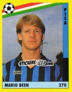Sticker Mario Been - Il Grande Calcio 1991 n. 270 - Vallardi