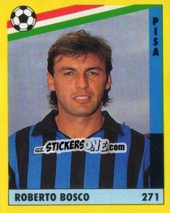 Sticker Roberto Bosco - Il Grande Calcio 1991 n. 271 - Vallardi