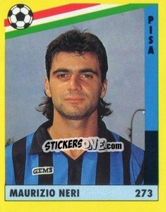Sticker Maurizio Neri - Il Grande Calcio 1991 n. 273 - Vallardi
