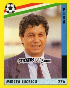 Sticker Mircea Lucescu - Il Grande Calcio 1991 n. 276 - Vallardi
