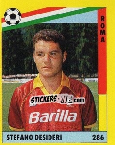 Sticker Stefano Desideri - Il Grande Calcio 1991 n. 286 - Vallardi