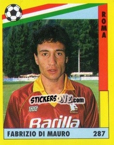 Sticker Fabrizio Di Mauro - Il Grande Calcio 1991 n. 287 - Vallardi