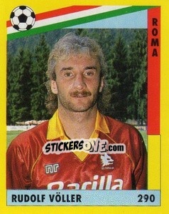 Sticker Rudolf Völler - Il Grande Calcio 1991 n. 290 - Vallardi