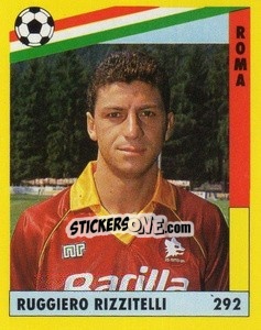 Sticker Ruggiero Rizzitelli - Il Grande Calcio 1991 n. 292 - Vallardi