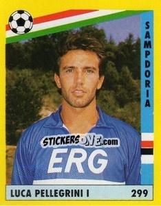 Sticker Luca Pellegrini - Il Grande Calcio 1991 n. 299 - Vallardi