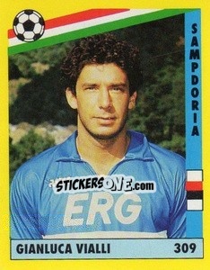 Sticker Gianluca Vialli - Il Grande Calcio 1991 n. 309 - Vallardi