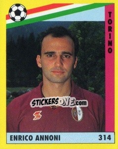 Sticker Enrico Annoni - Il Grande Calcio 1991 n. 314 - Vallardi