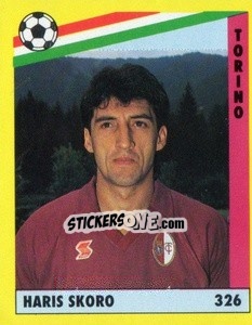 Sticker Haris Škoro - Il Grande Calcio 1991 n. 326 - Vallardi
