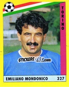 Sticker Emiliano Mondonico - Il Grande Calcio 1991 n. 327 - Vallardi