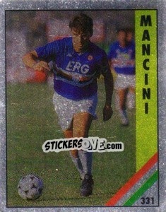 Sticker Mancini - Il Grande Calcio 1991 n. 331 - Vallardi