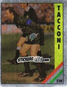 Sticker Tacconi - Il Grande Calcio 1991 n. 338 - Vallardi