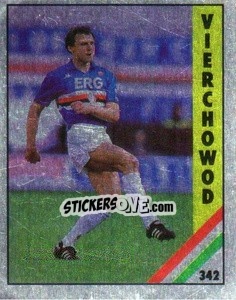 Sticker Vierchowod - Il Grande Calcio 1991 n. 342 - Vallardi