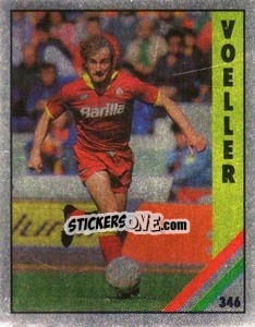 Sticker Völler - Il Grande Calcio 1991 n. 346 - Vallardi