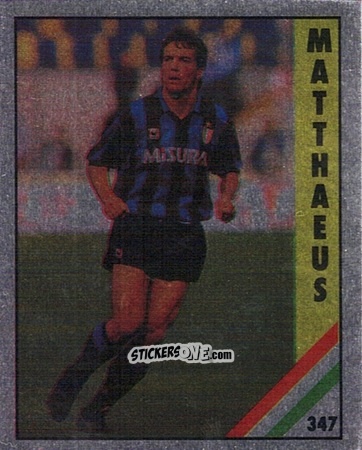 Sticker Matthäus - Il Grande Calcio 1991 n. 347 - Vallardi