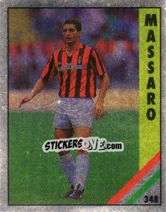Sticker Massaro - Il Grande Calcio 1991 n. 348 - Vallardi
