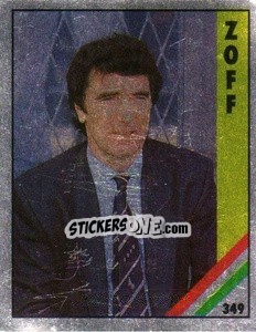 Sticker Zoff - Il Grande Calcio 1991 n. 349 - Vallardi
