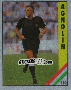 Sticker Agnolin - Il Grande Calcio 1991 n. 350 - Vallardi