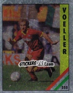 Sticker Völler - Il Grande Calcio 1991 n. 355 - Vallardi