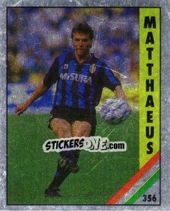 Sticker Matthäus - Il Grande Calcio 1991 n. 356 - Vallardi