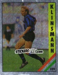 Sticker Klinsmann - Il Grande Calcio 1991 n. 359 - Vallardi